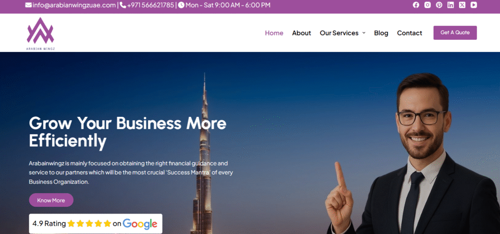 Arabian Wingz - Business Financial Consultants in Dubai