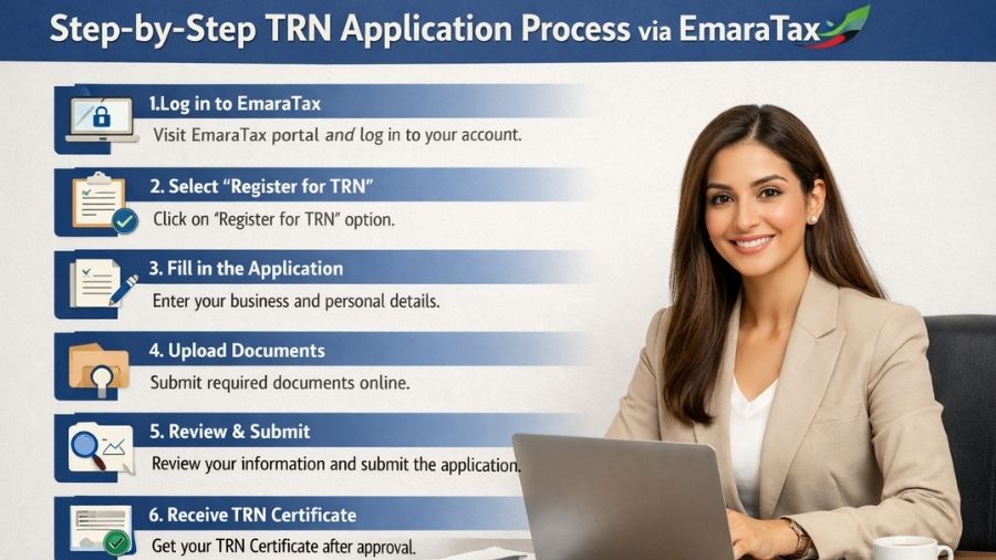 Step-by-Step TRN Application Process via EmaraTax
