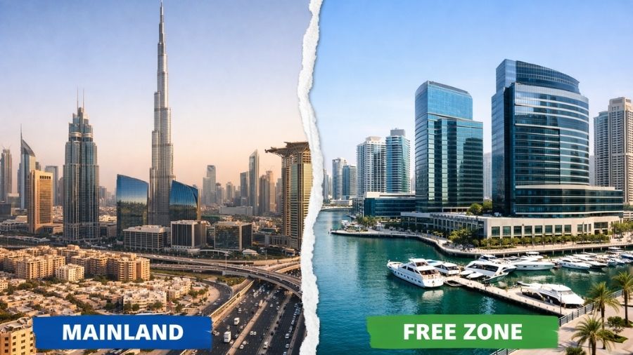 The Two Main Paths – Mainland vs. Free Zone