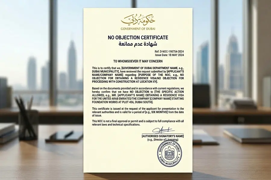 What is a NOC in Dubai, UAE?