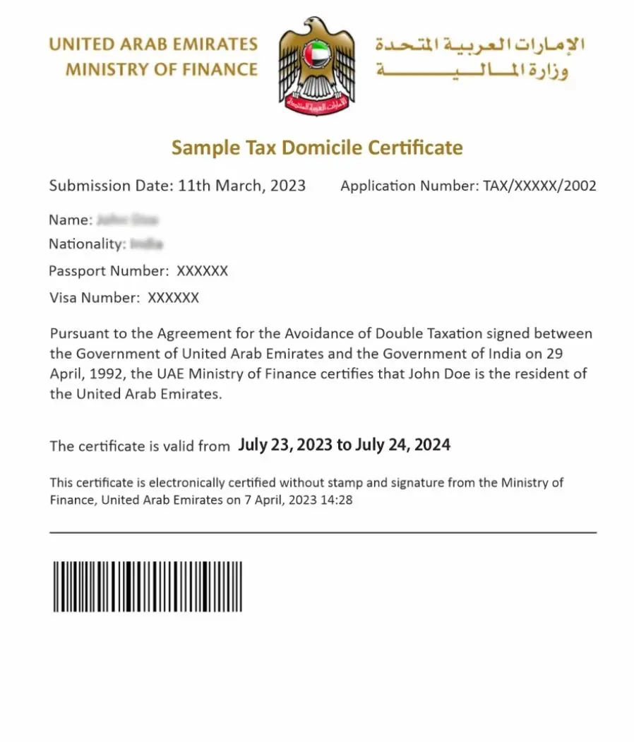 What is a Tax Residency Certificate (TRC)