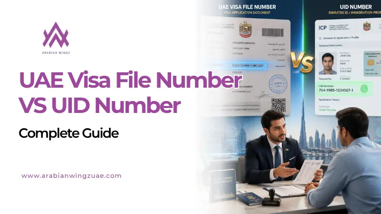 UID Number Dubai, UAE VS UAE Visa File Number