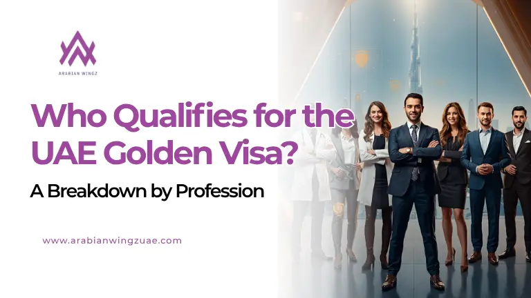 UAE Golden Visa Who Qualifies by profession